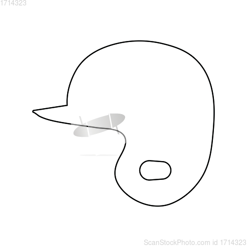 Image of Baseball helmet icon
