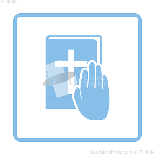 Image of Hand on Bible icon