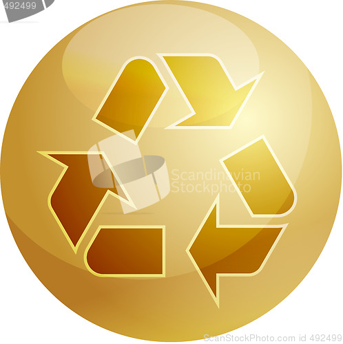 Image of Recycling eco symbol