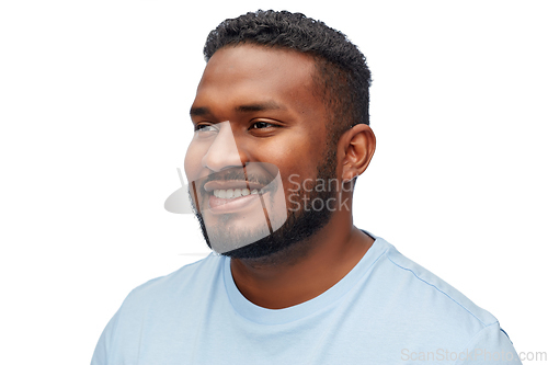 Image of portrait of smiling young african american man