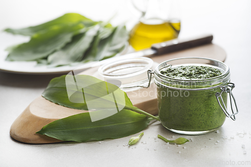 Image of Wild garlic ramson pesto