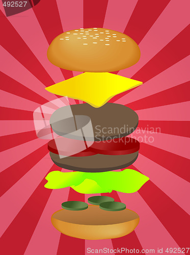 Image of Hamburger illustration