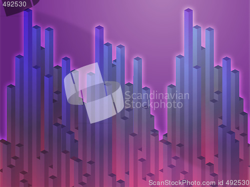 Image of 3d columns illustration