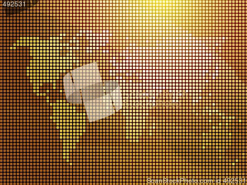 Image of Mosaic world map