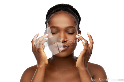 Image of portrait of young african american woman