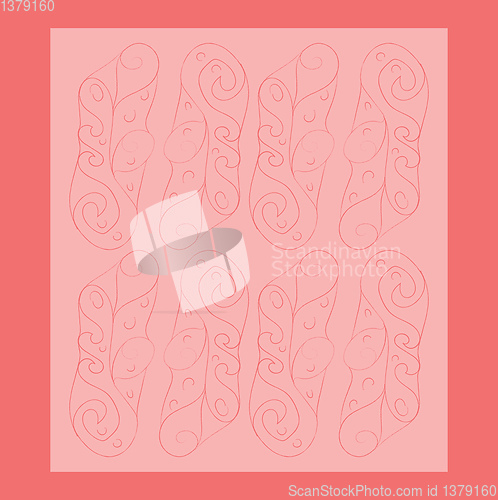Image of The ornament for bedroom wall pattern vector or color illustrati