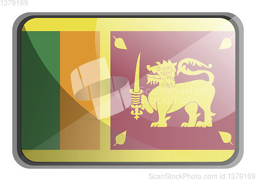 Image of Vector illustration of Sri Lanka flag on white background.