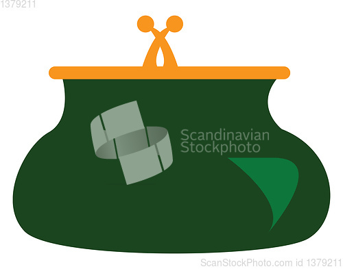 Image of A hand purse vector or color illustration