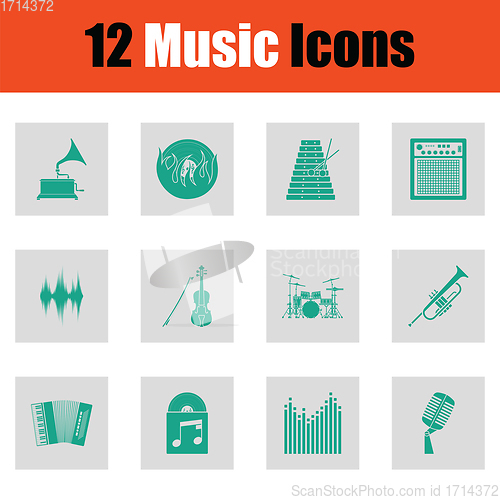 Image of Set of musical icons