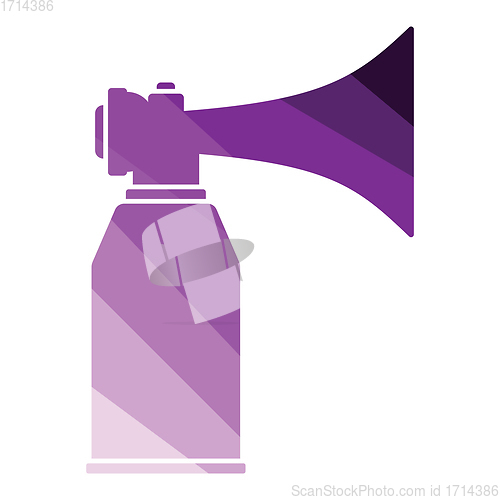 Image of Football fans air horn aerosol icon