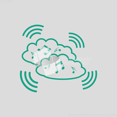 Image of Music cloud icon