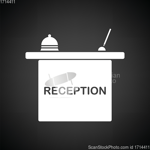 Image of Hotel reception desk icon