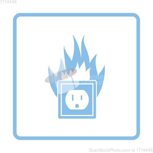 Image of Electric outlet fire icon