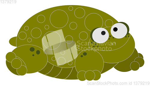 Image of Turtle vector color illustration.