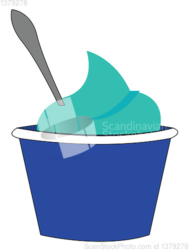 Image of Ice cream illustration vector on white background 