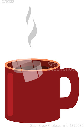 Image of Image of cup of coffee, vector or color illustration.