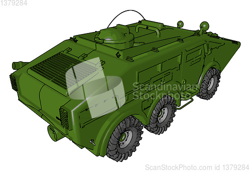 Image of Anti bomb vehicle vector or color illustration