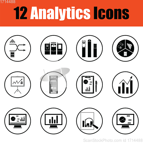 Image of Analytics icon set