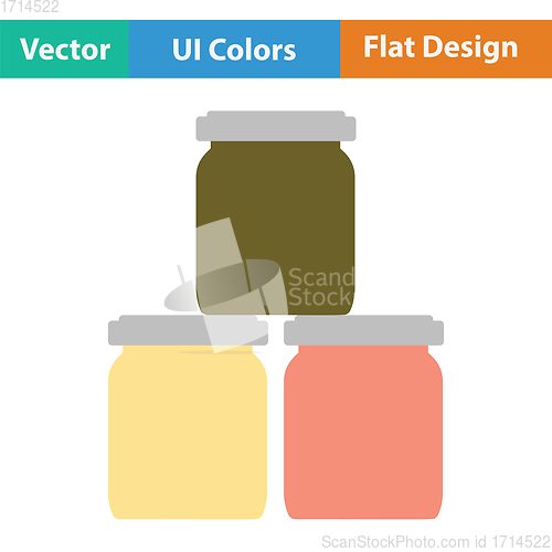 Image of Baby glass jars icon