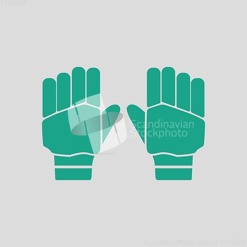 Image of Pair of cricket gloves icon