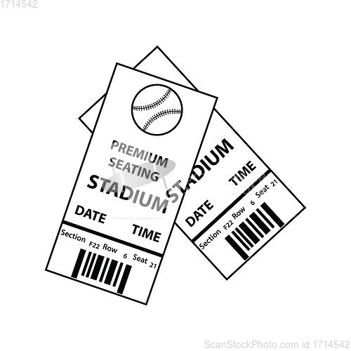 Image of Baseball tickets icon