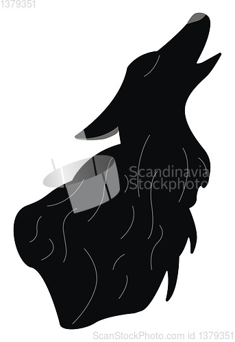 Image of A howling wolf vector or color illustration