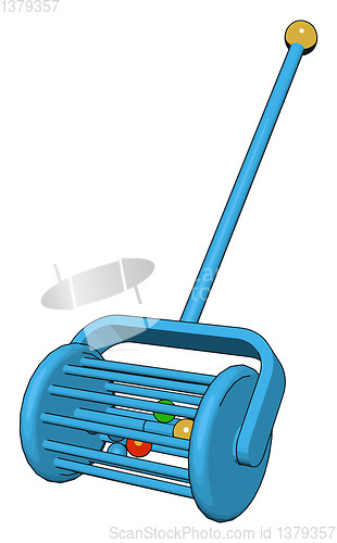 Image of A blue colored toy picture vector or color illustration