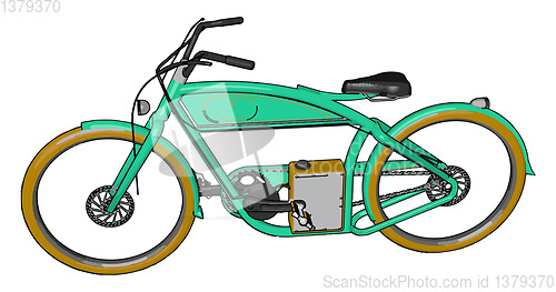 Image of Biking vector or color illustration