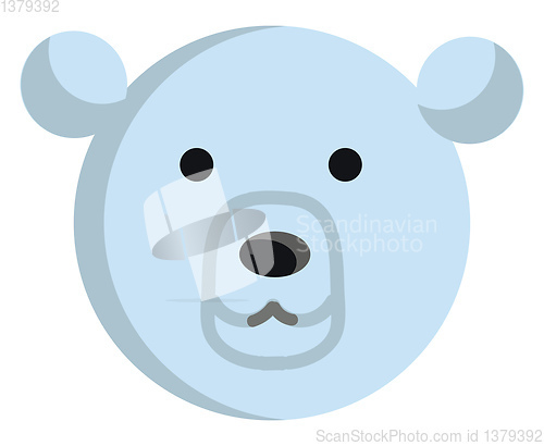 Image of Polar bear illustration vector on white background 