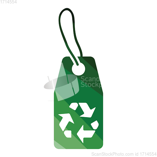 Image of Tag and recycle sign icon