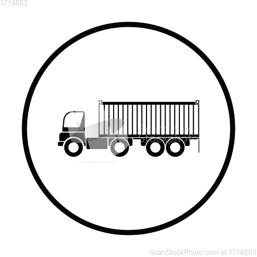 Image of Container truck icon