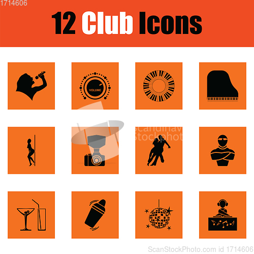 Image of Club icon set