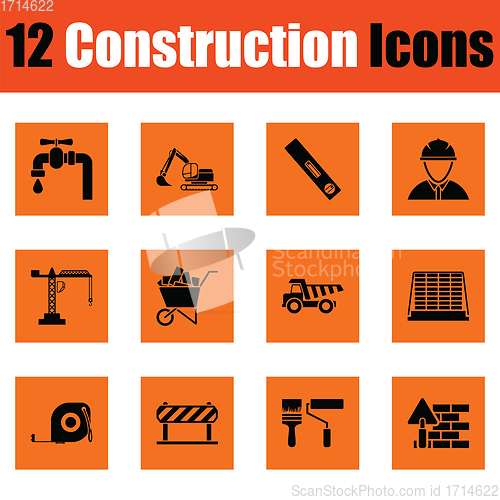 Image of Construction icon set