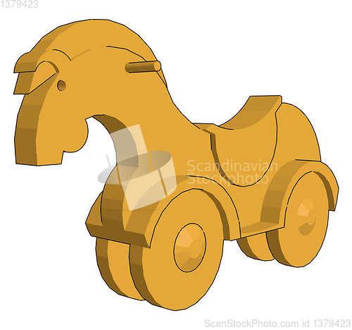 Image of A riding vehicle toy vector or color illustration
