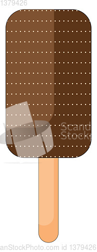 Image of Clipart of a stick chocolate ice cream vector or color illustrat