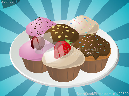 Image of Assorted cupcakes