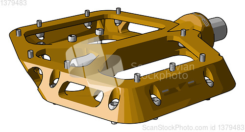 Image of Fiber paddle small but important parts vector or color illustrat