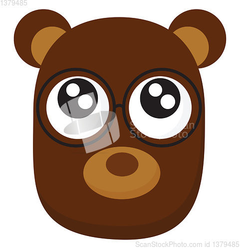 Image of Image of happy bear, vector or color illustration.