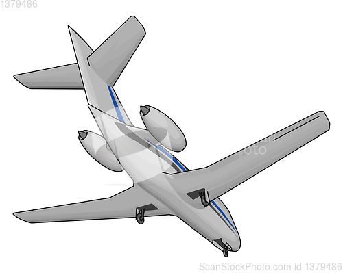 Image of Airplane its broad spectrum uses vector or color illustration