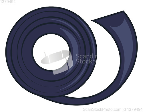 Image of A roll of blue adhesive tape used for packing boxes known as duc