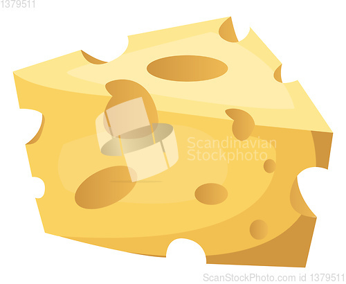 Image of Cake Piece vector color illustration.