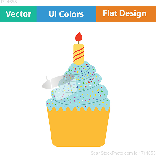 Image of First birthday cake icon