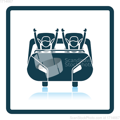 Image of Roller coaster cart icon