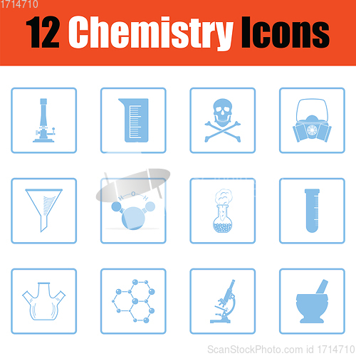 Image of Chemistry icon set