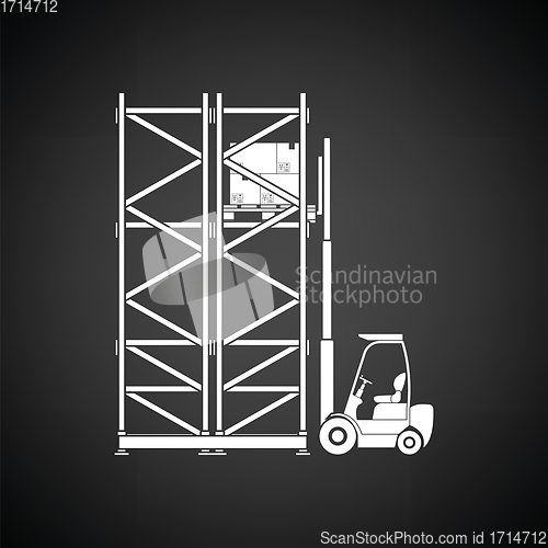 Image of Warehouse forklift icon