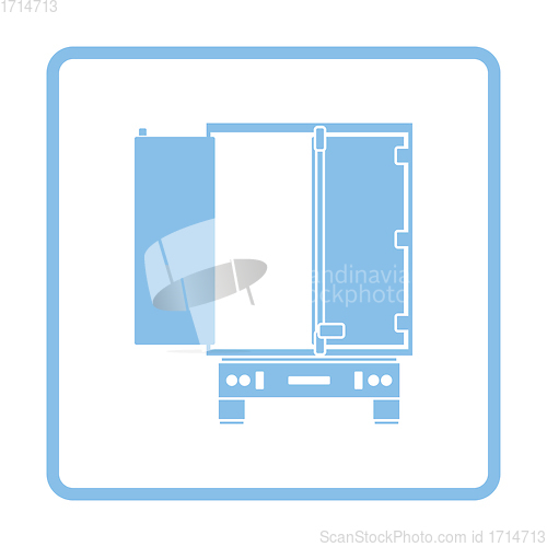 Image of Truck trailer rear view icon