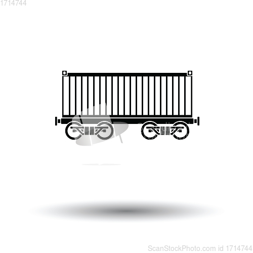 Image of Railway cargo container icon