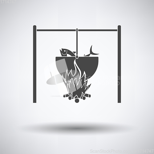 Image of Icon of fire and fishing pot