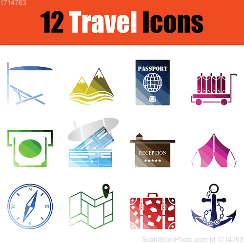 Image of Travel icon set