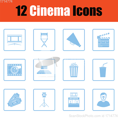 Image of Set of cinema icons